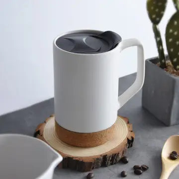 The Cork Coffee Mug - 17 oz, Lid & Removeable Cork Base