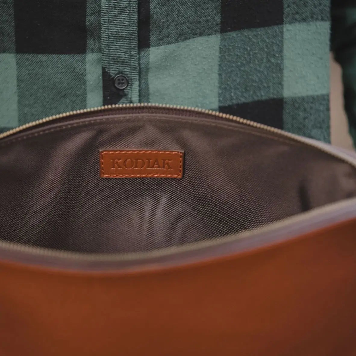 Full Grain Leather Cowhide 14" Zippered Laptop Sleeve